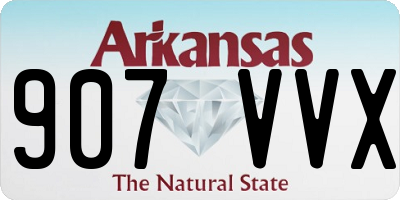 AR license plate 907VVX