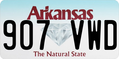 AR license plate 907VWD