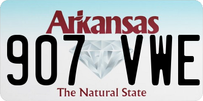 AR license plate 907VWE