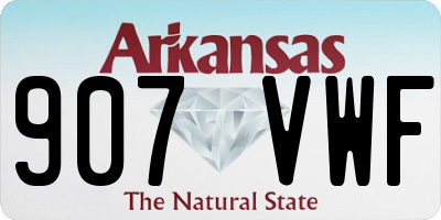 AR license plate 907VWF