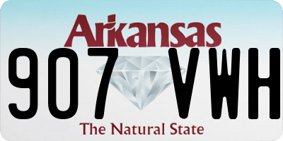 AR license plate 907VWH