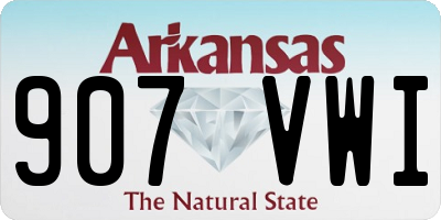 AR license plate 907VWI