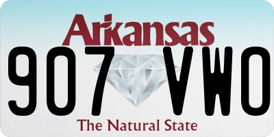 AR license plate 907VWO