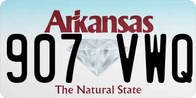 AR license plate 907VWQ