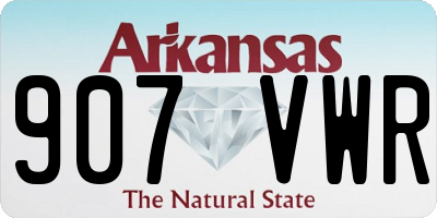 AR license plate 907VWR