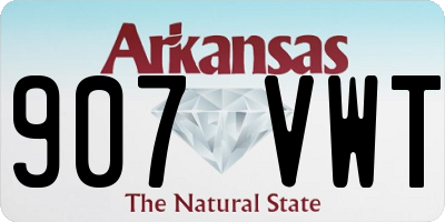 AR license plate 907VWT