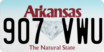 AR license plate 907VWU