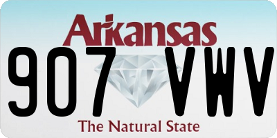 AR license plate 907VWV