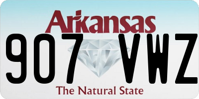 AR license plate 907VWZ
