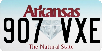 AR license plate 907VXE