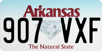 AR license plate 907VXF