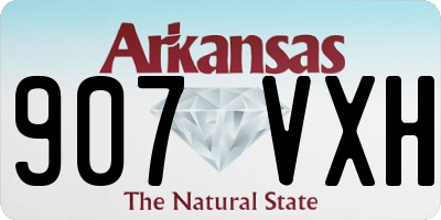AR license plate 907VXH