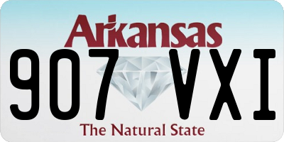 AR license plate 907VXI