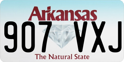 AR license plate 907VXJ