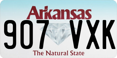 AR license plate 907VXK