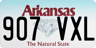 AR license plate 907VXL