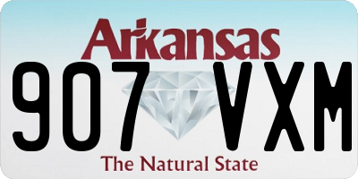 AR license plate 907VXM