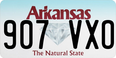AR license plate 907VXO