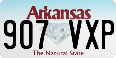 AR license plate 907VXP