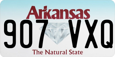 AR license plate 907VXQ