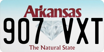 AR license plate 907VXT
