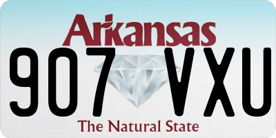 AR license plate 907VXU