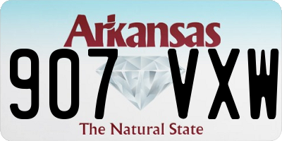 AR license plate 907VXW