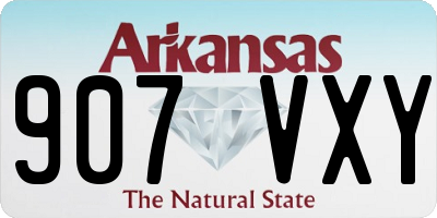 AR license plate 907VXY