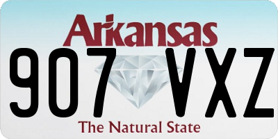 AR license plate 907VXZ