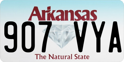 AR license plate 907VYA