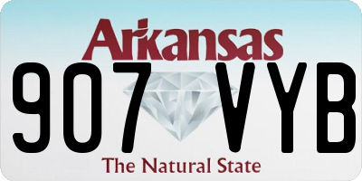 AR license plate 907VYB