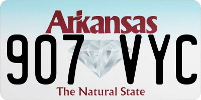 AR license plate 907VYC