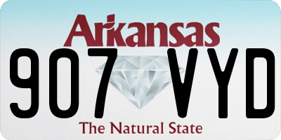AR license plate 907VYD