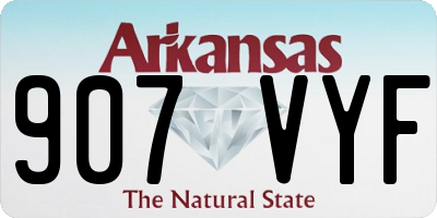 AR license plate 907VYF