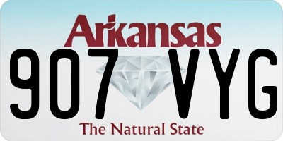 AR license plate 907VYG