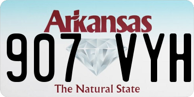 AR license plate 907VYH