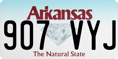AR license plate 907VYJ