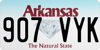 AR license plate 907VYK