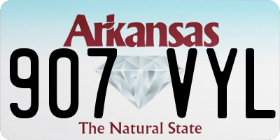 AR license plate 907VYL