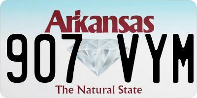 AR license plate 907VYM