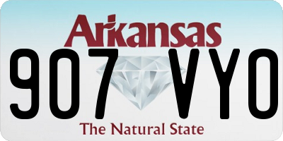 AR license plate 907VYO