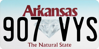 AR license plate 907VYS
