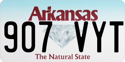 AR license plate 907VYT