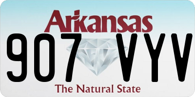 AR license plate 907VYV