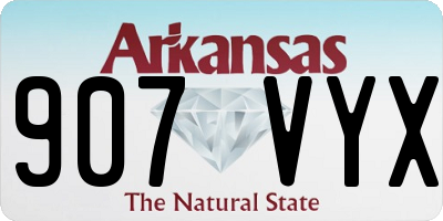 AR license plate 907VYX