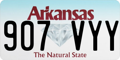 AR license plate 907VYY
