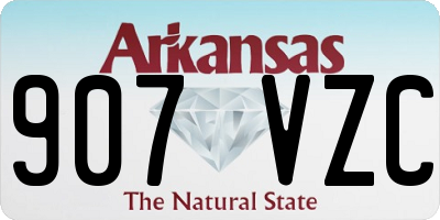 AR license plate 907VZC