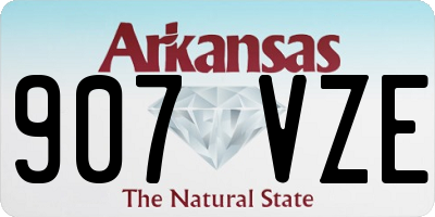 AR license plate 907VZE