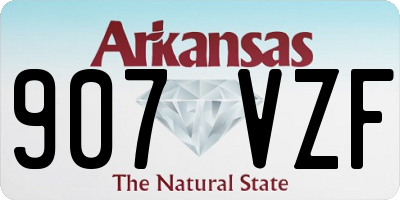 AR license plate 907VZF
