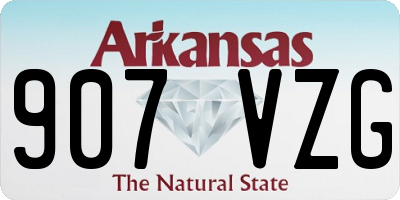 AR license plate 907VZG